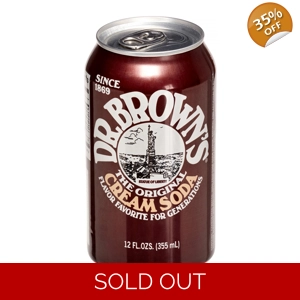 Dr. Brown's Natural Flavour Cream Soda Can